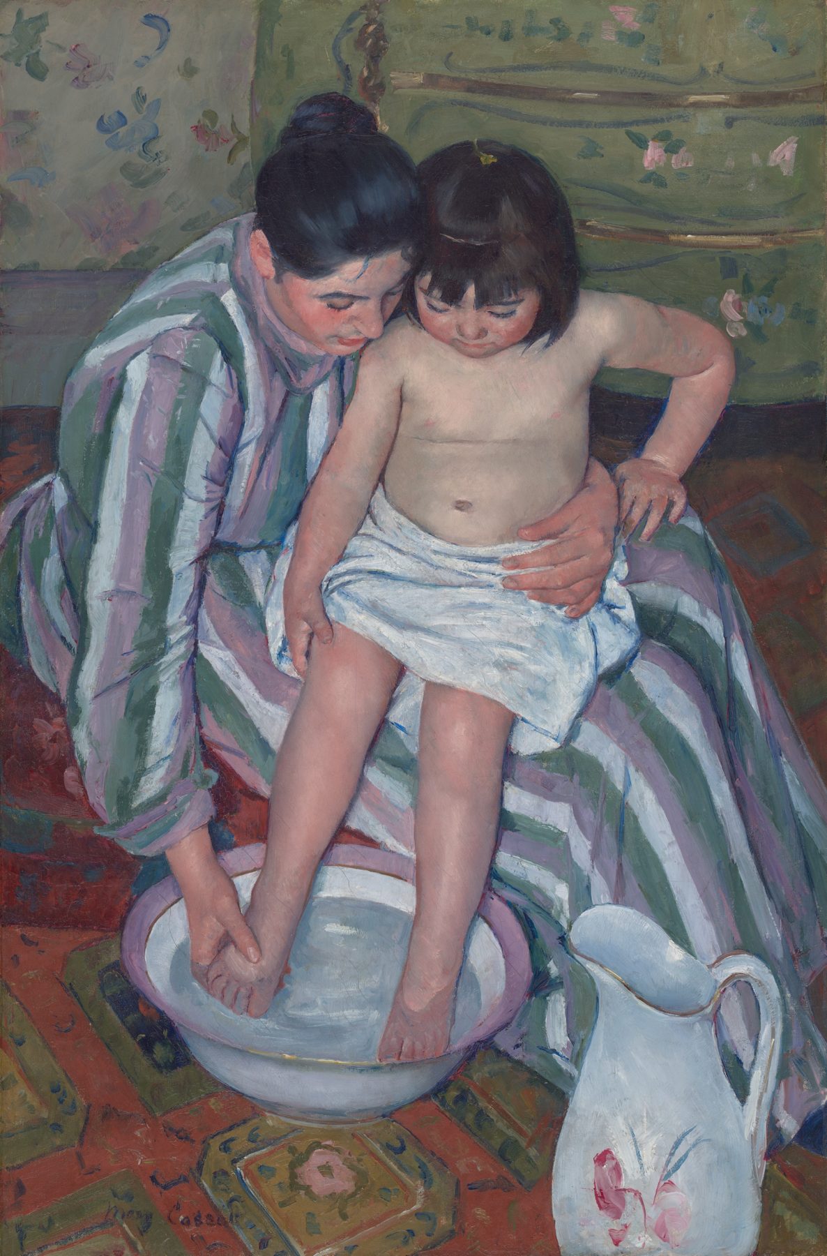 The Child’s Bath, 1893 Mary Cassatt. Oil on canvas