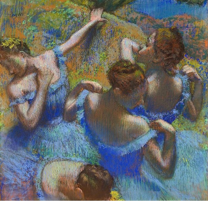 Blue Dancers - Edgar Degas, 1887, Pastel on Paper