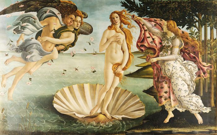 The Birth of Venus, Sandro Botticilli, 1485, Tempera on Canvas