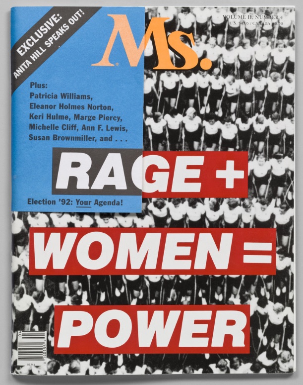 Rage+Women=Power, 1992 Barbra Krugar. Photolithograph 10 3/4 x 8 3/8 in