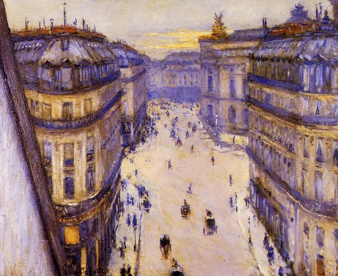 Halévy Street, View from the Sixth Floor, Gustave Caillebotte, 1878, Oil on Canvas
