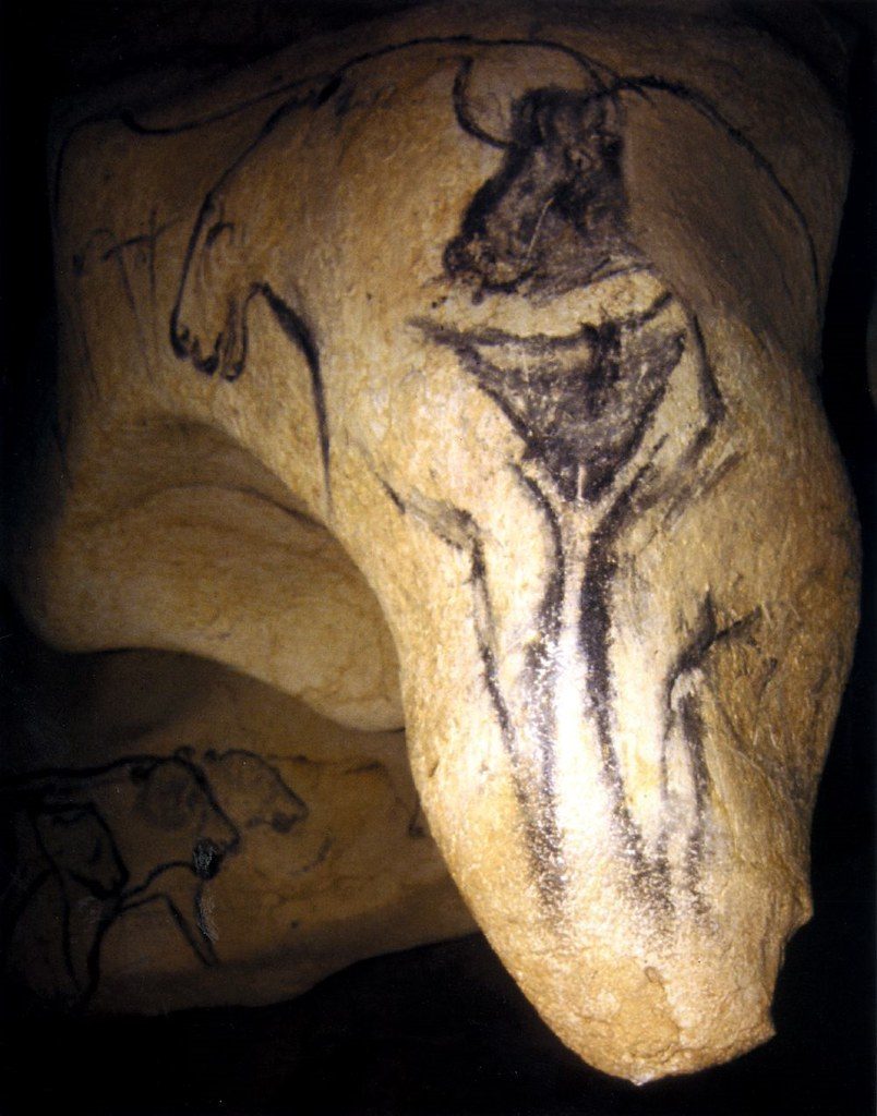 The Sorcerer (The Pendant) Artist: Unknown (Aurignacian culture) Year: c. 32,000–30,000 BCE Medium: Charcoal on limestone pendant