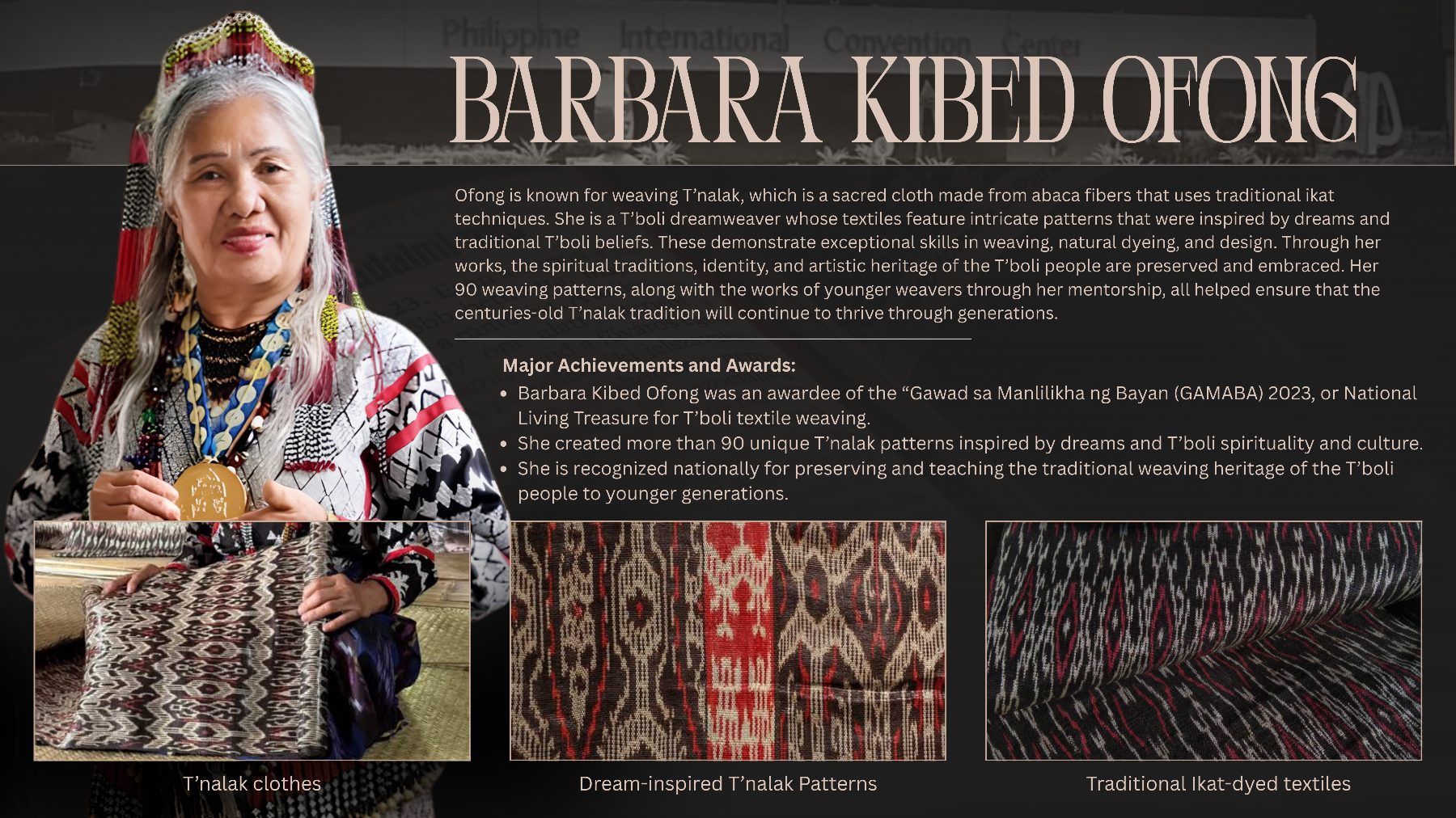Barbara Kibed Ofong (Textile weaver)