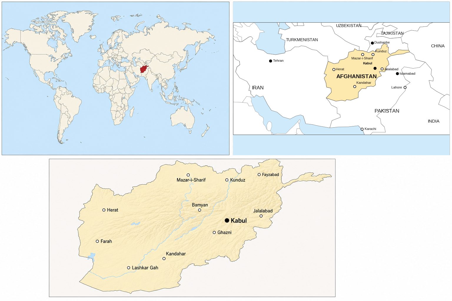 afghanistan maps afg colored neighbors white