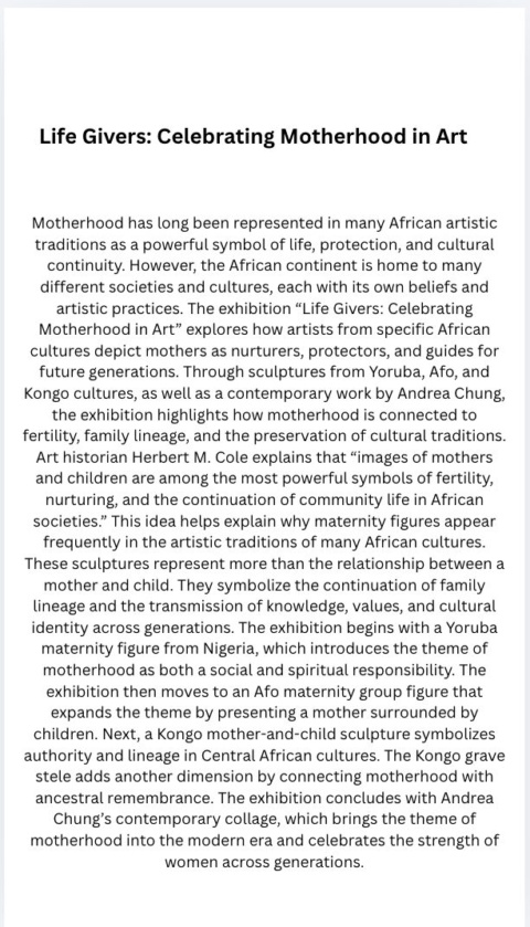 Life Givers: Celebrating Motherhood in Art
