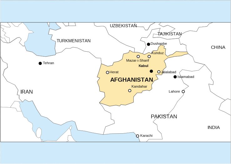 afghanistan map 2 neighbors