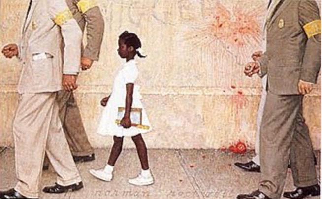 The Problem We All Live With (Norman Rockwell, 1964, Oil on canvas)