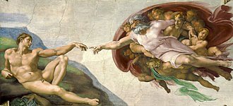 The Creation of Adam, Michelangelo, 1512, fresco