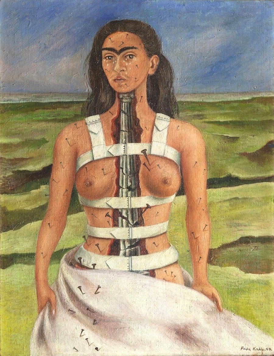 The Broken Column, 1944 Frida Kahlo. Oil on canvas