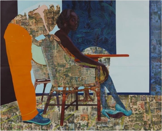 And We Begin to Let Go 84 × 105 inches Mixed Media Painting