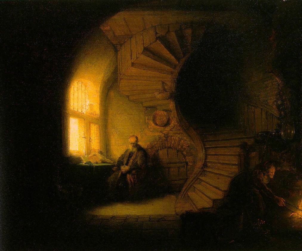 Le philosophe en méditation - Rembrandt Van Rijn