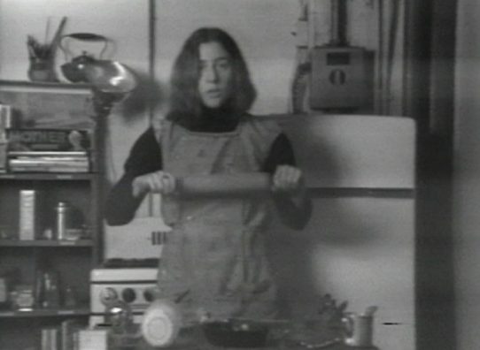Semiotics of the Kitchen, 1975 - Martha Rosler - Black-and-white video performance