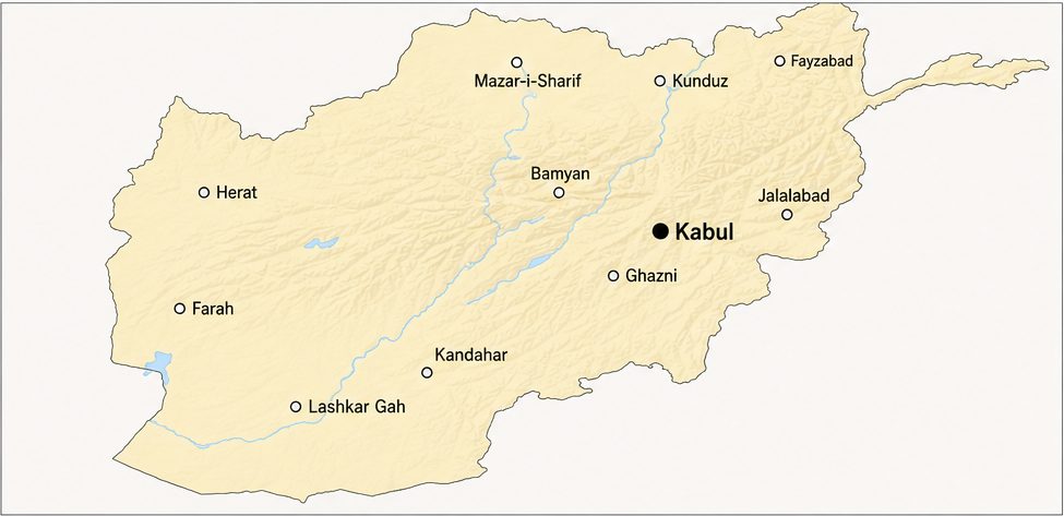 afghanistan map 3 afghanistan cities