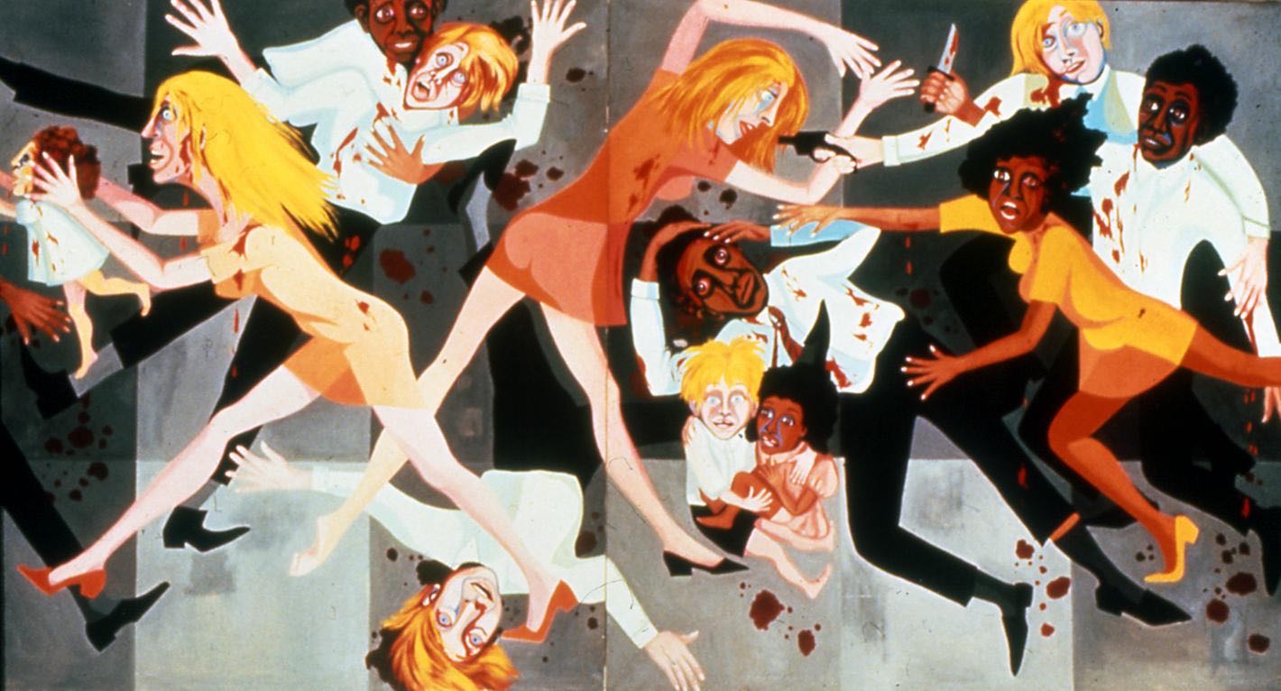 The American People Series #20: Die, Faith Ringgold, 1967, Oil on Canvas