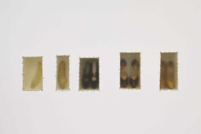 Atrabilarios, Doris Salcedo, Drywall and shoes