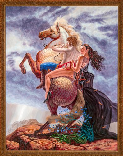 The Trappers Bride, 2007 Kent Monkman. Acrylic on canvas, measuring (28 x 20 inches)