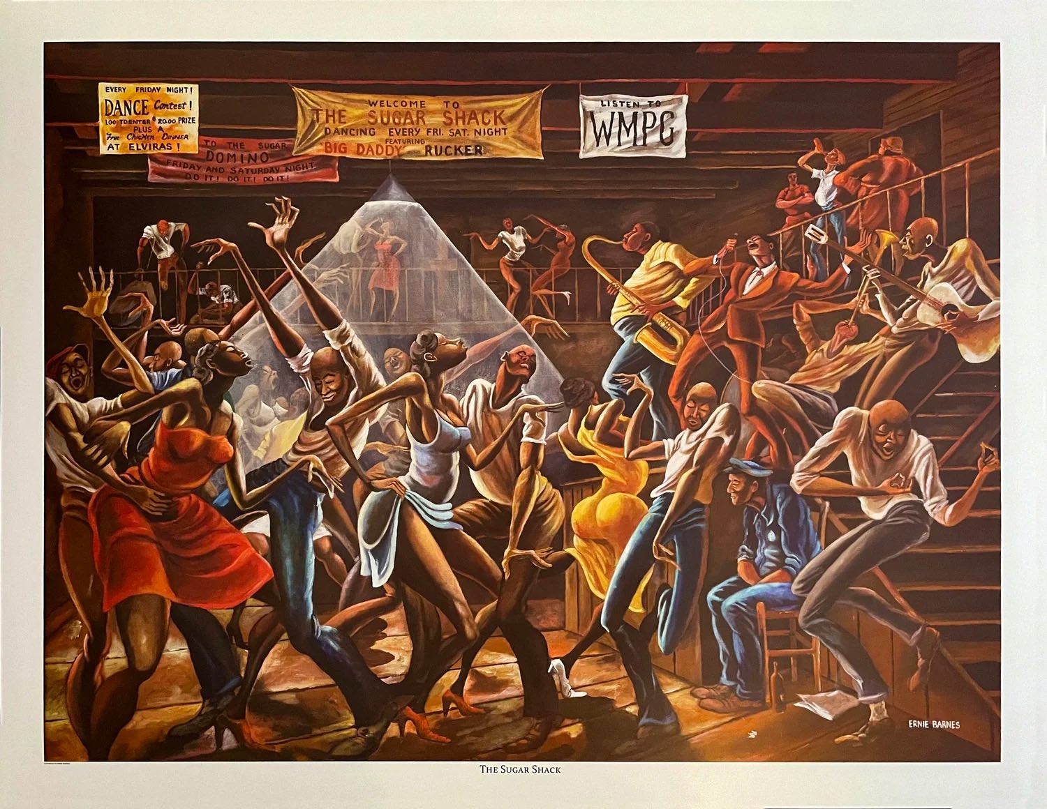Ernie Barnes, The sugar shack, 1976, oil on canvas