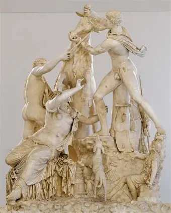 Farnese Bull, Apollonius of Tralles, 2nd century C.E., marble
