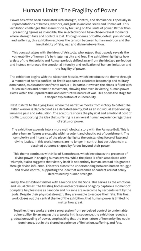 Human Limits: The Fragility of Power