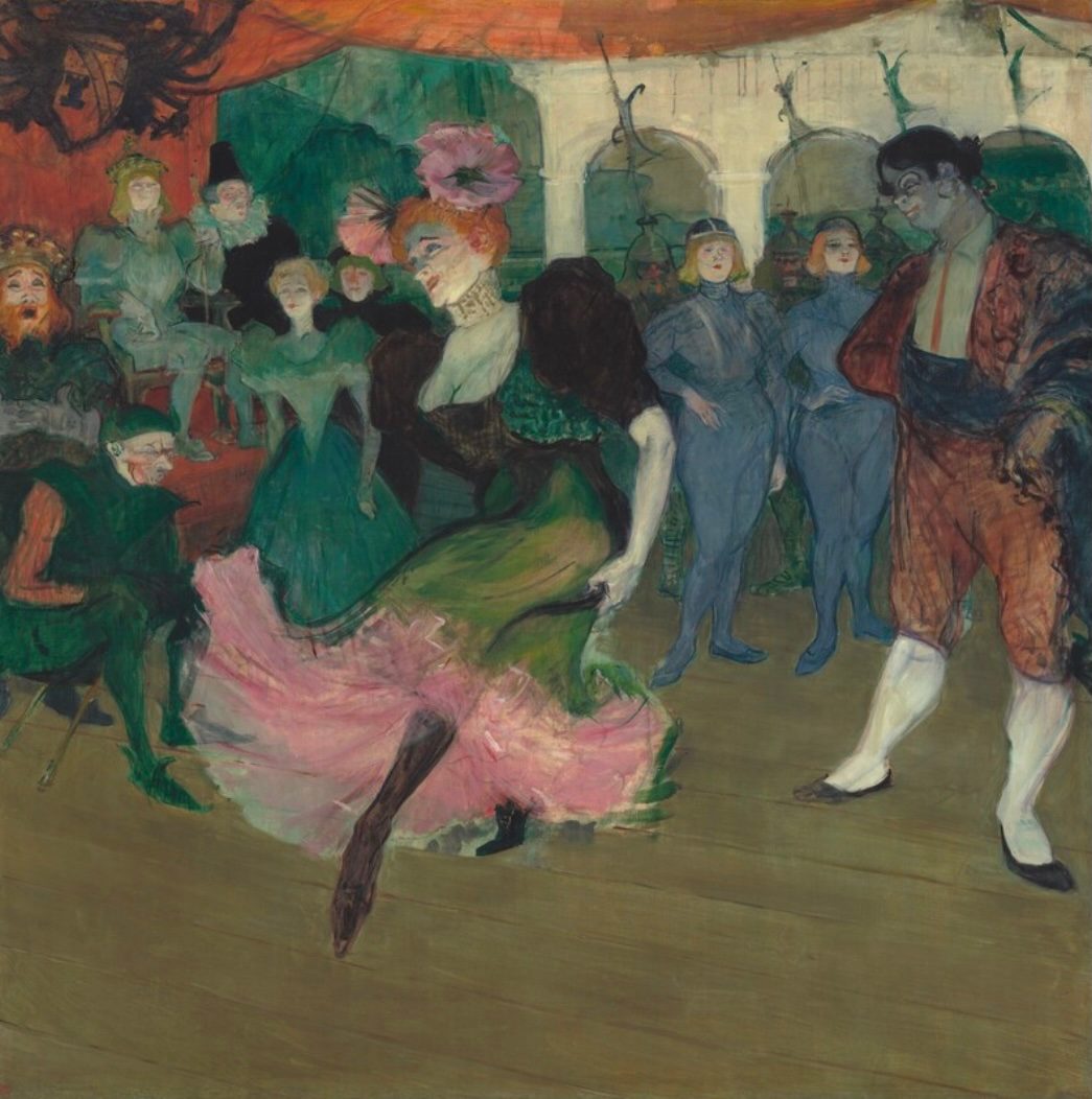 Marcelle Lender Dancing the Bolero in 'Chilperic' - Henri de Toulouse-Lautrec 1885, Oil on Canvas