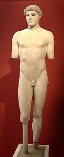 Kritios Boy, by Kritios, 480 BCE, Marble.