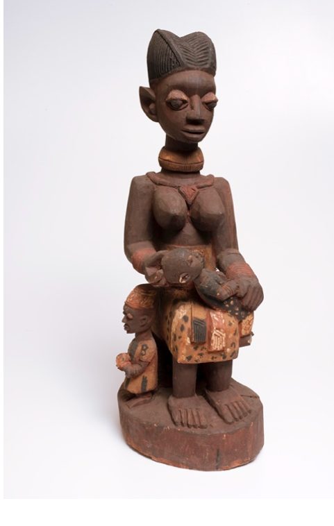 Maternity Figure (Mother and Child) Artist/Culture: Yoruba peoples, Nigeria Year: 19th–20th century Medium: Wood