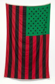 David Hammons, African American Flag, 1990. Canvas and grommets