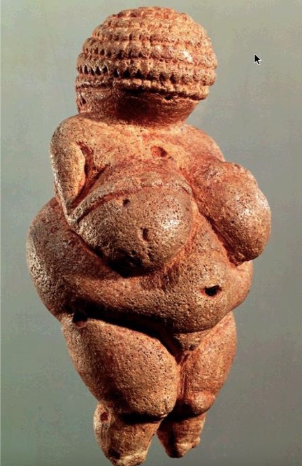 Venus of Willendorf (related to fertility) Venus; the Roman goddess of love and beauty, 25,000 B.C.E., limestone, Museum, Vienna