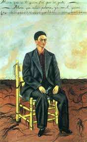 Self Portrait with Cropped Hair, Frida Kahlo, 1940, Oil on canvas