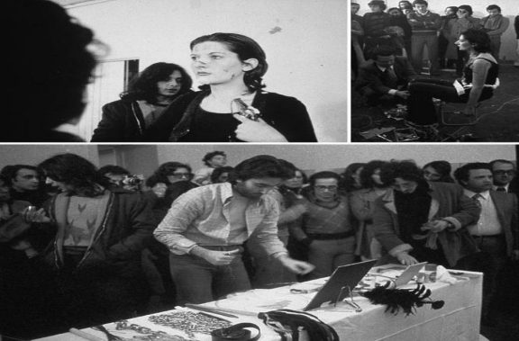 Rhythm 0, 1974 - Marina Abramović - Performance art with objects and audience participation