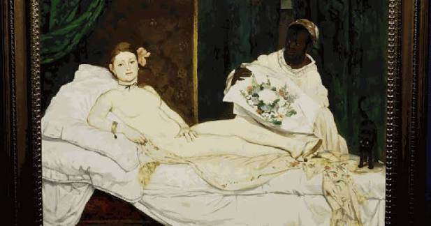 Olympia, Édouard Manet, 1863. oil on canvas.