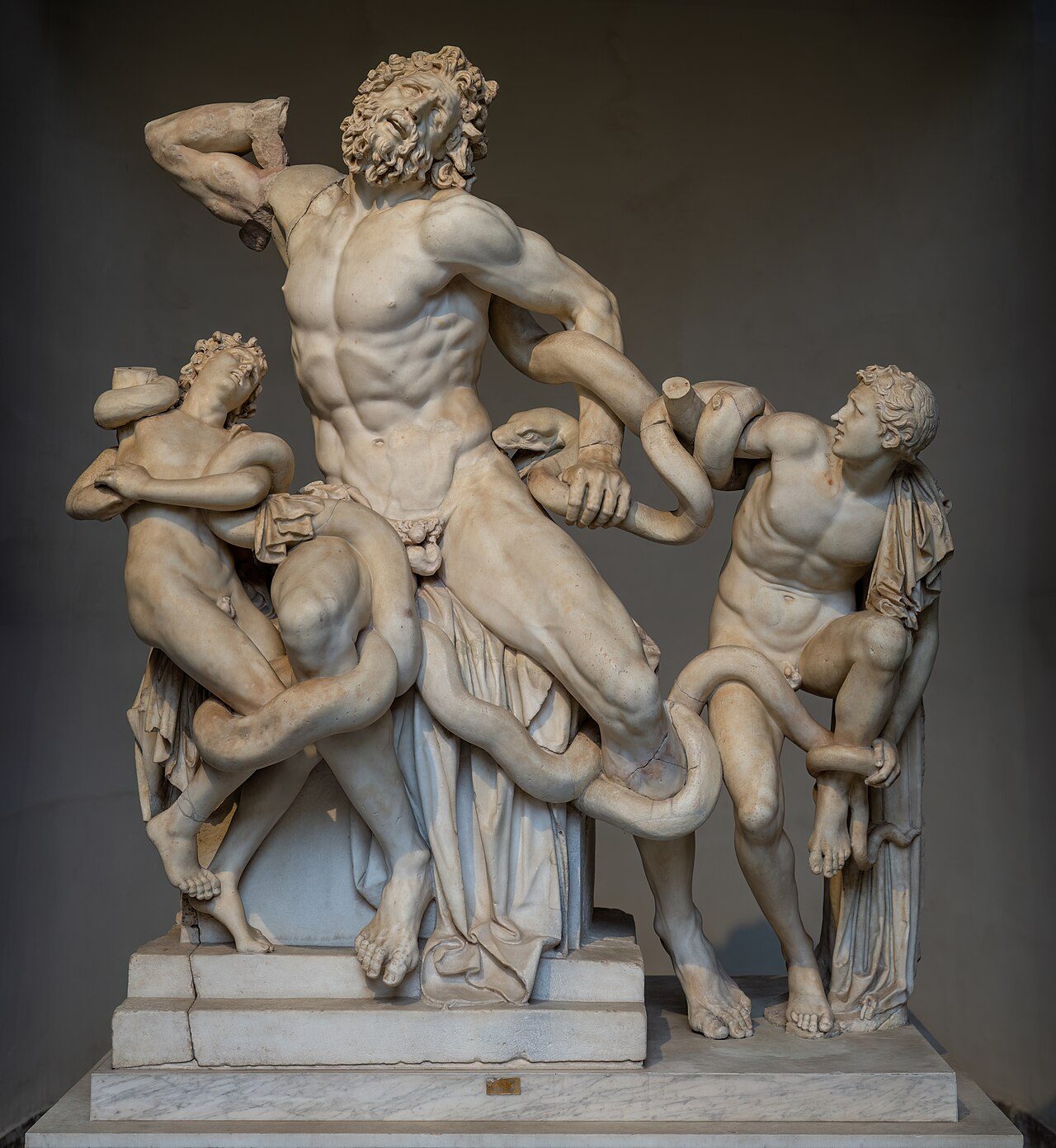 Agesander, Athenodoros, and Polydorus, Laocoön and His Sons, 2nd–1st century BCE Marble sculpture