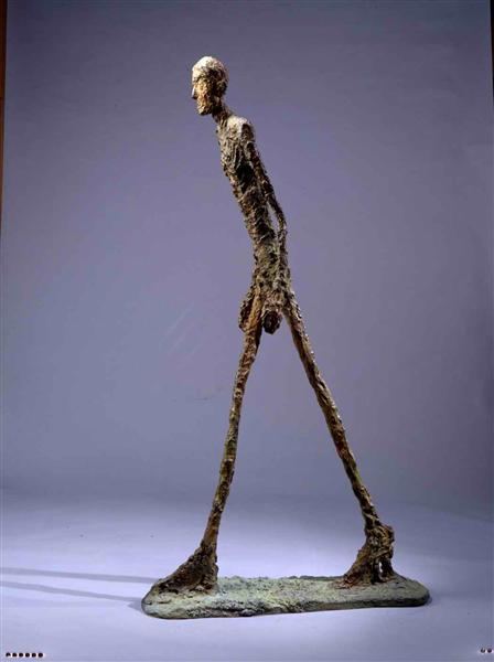 Walking Man I, Alberto Giacometti, 1961, Bronze sculpture