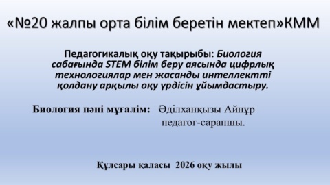 Педагогикалық оқу