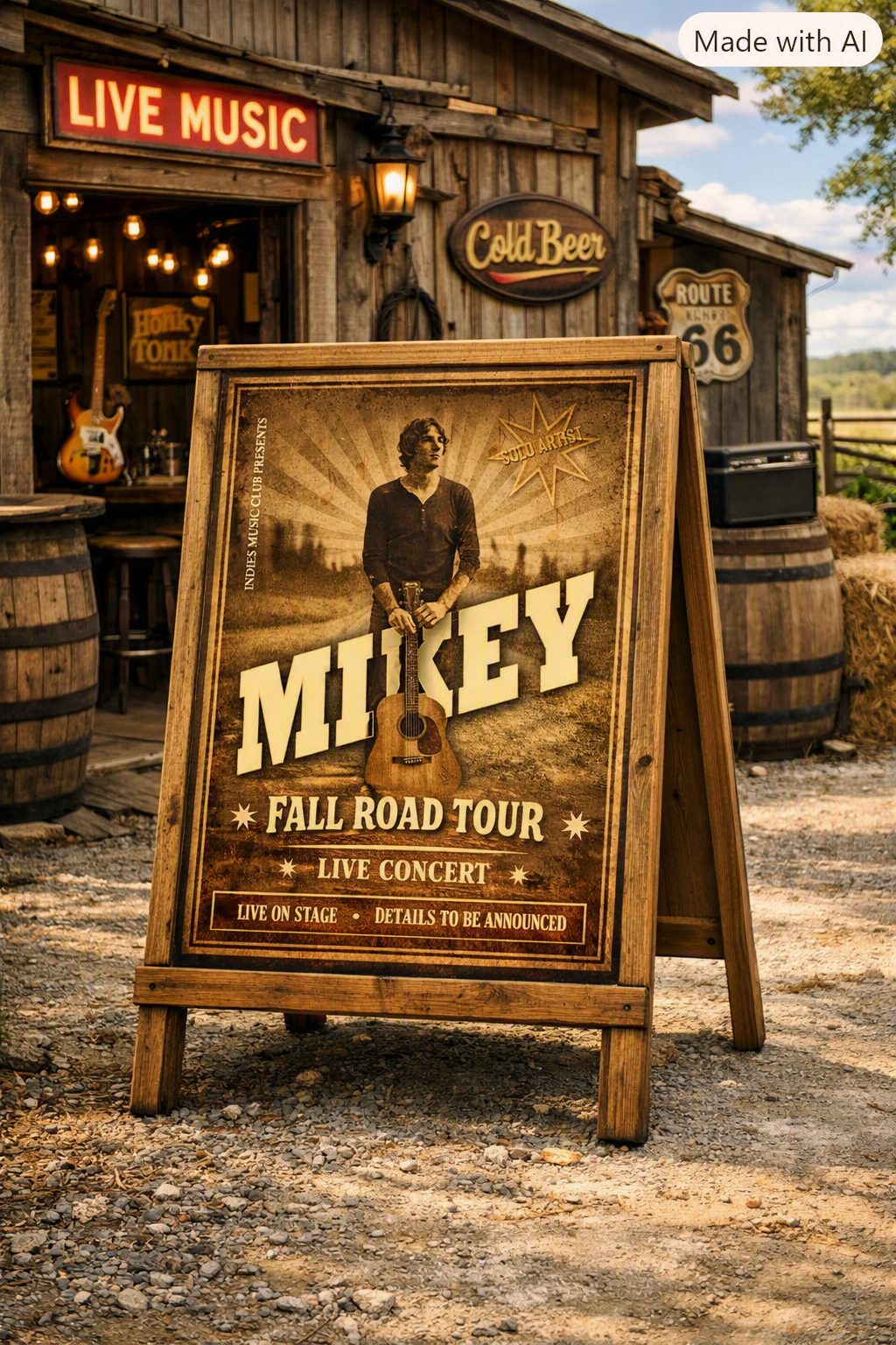 Sandwich Board Tour Poster