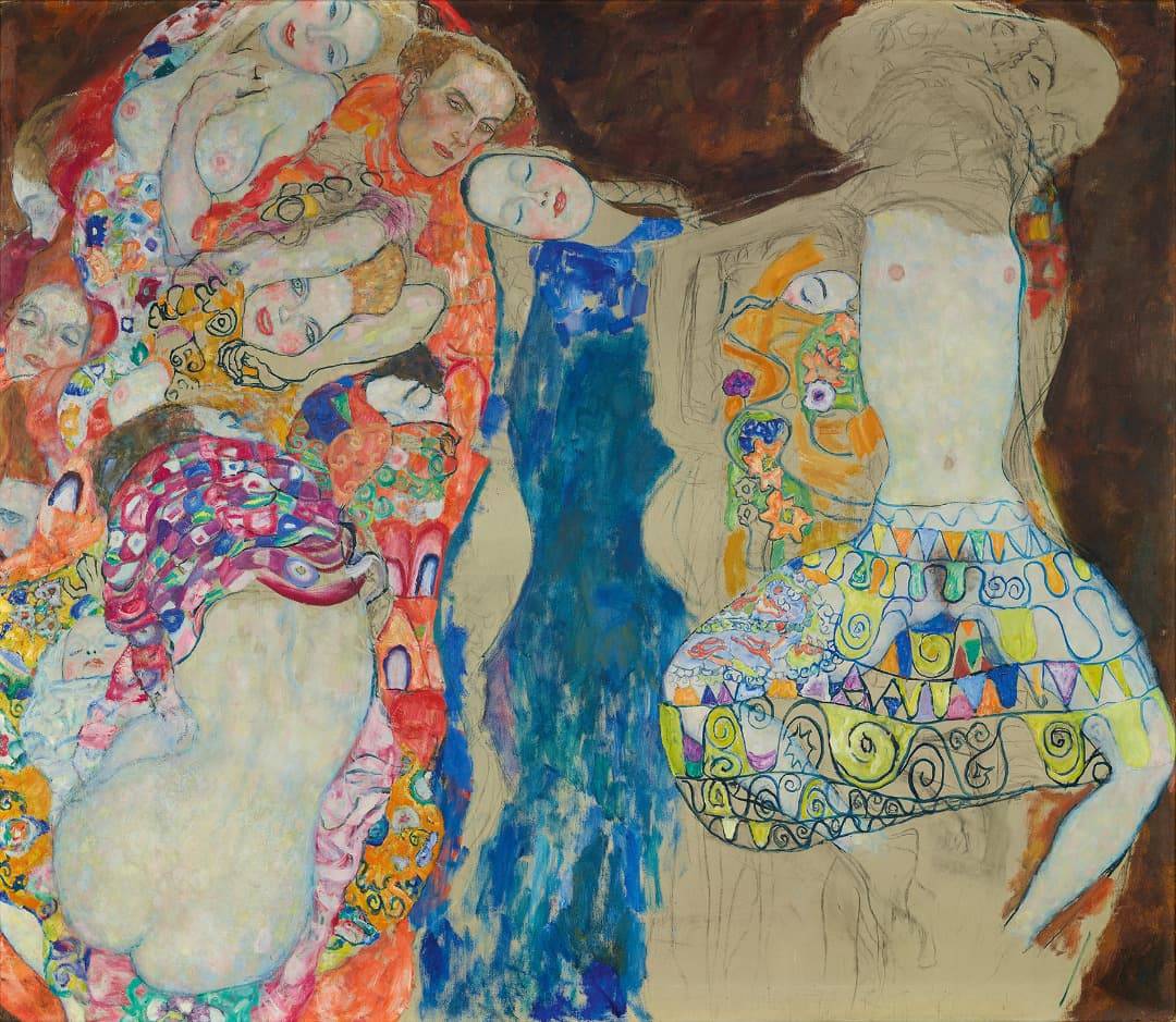 The Bride (Die Braut), 1917–1918 Gustav Klimt. Oil on canvas