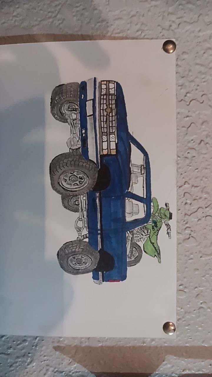 Chevy Highboy with Dirtbike