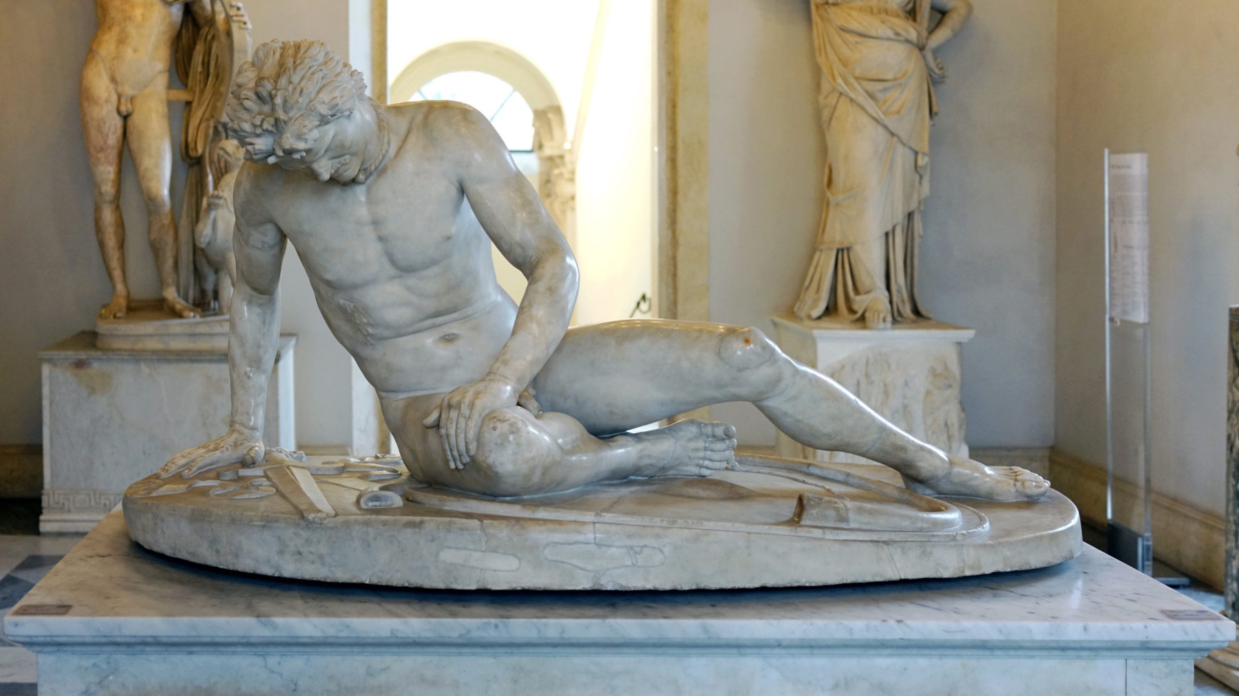 Dying Gaul (or Dying Galatian) Artist: Roman copy of a sculpture attributed to Epigonus Year: c. 230–220 B.C.E. Medium: White marble (copy), originally bronze