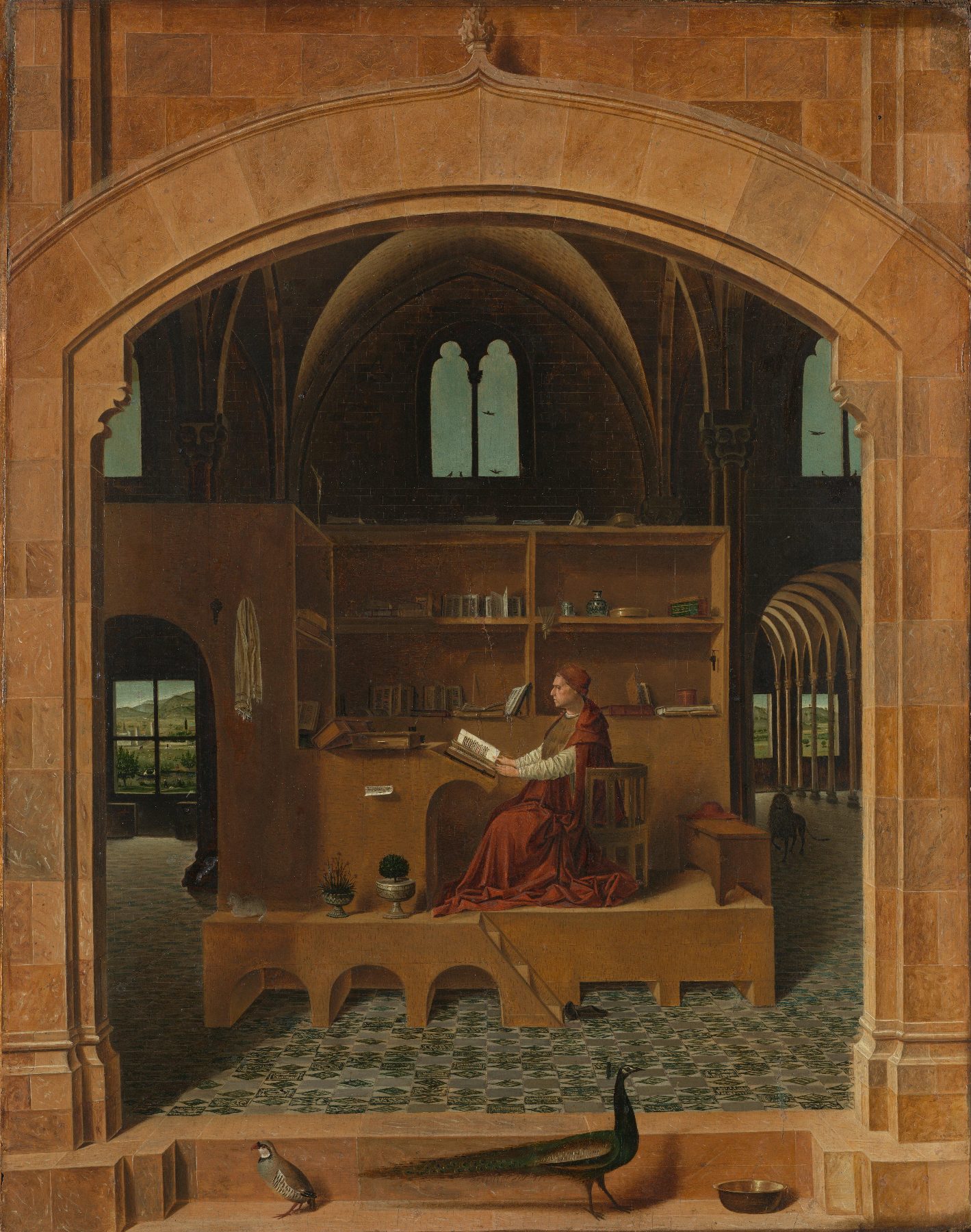 Saint Jerome in His Study Artist: Antonello da Messina Year: c.1475 Medium: Oil on panel