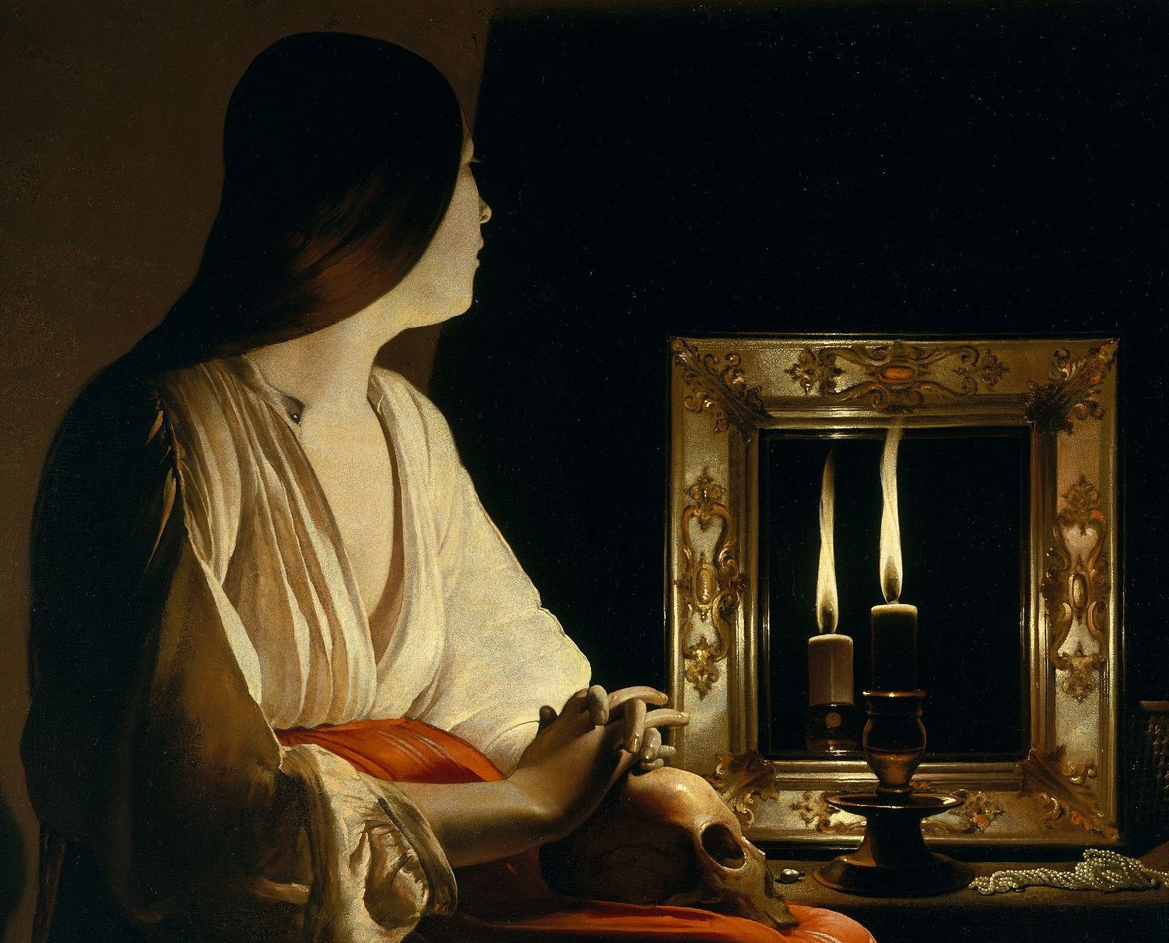 The Repentant Magdalene Artist: Georges de La Tour Year: c.1640 Medium: Oil on canvas