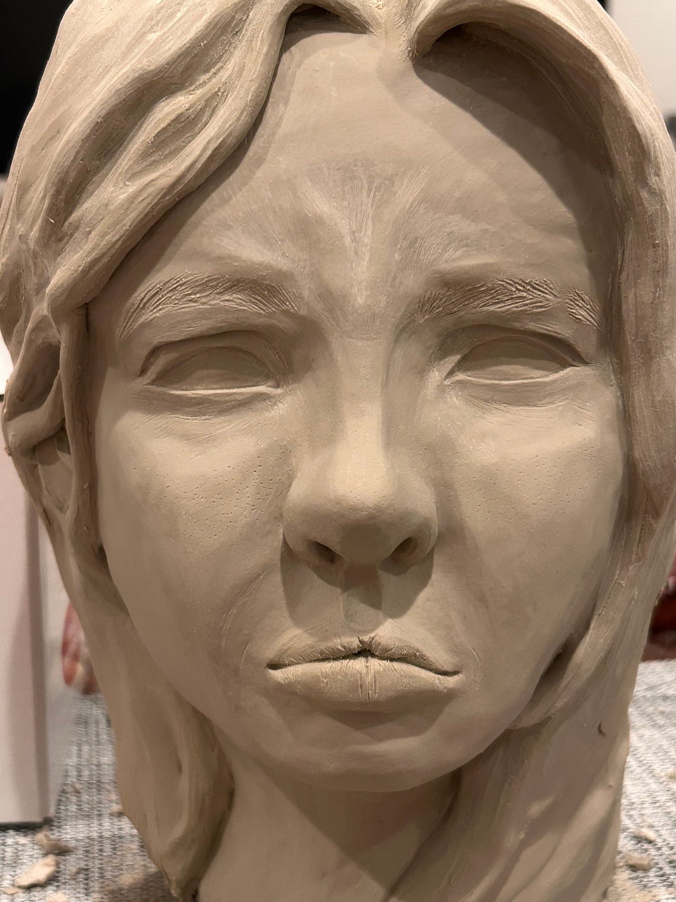 Note to Self - 2025, clay sculpture
