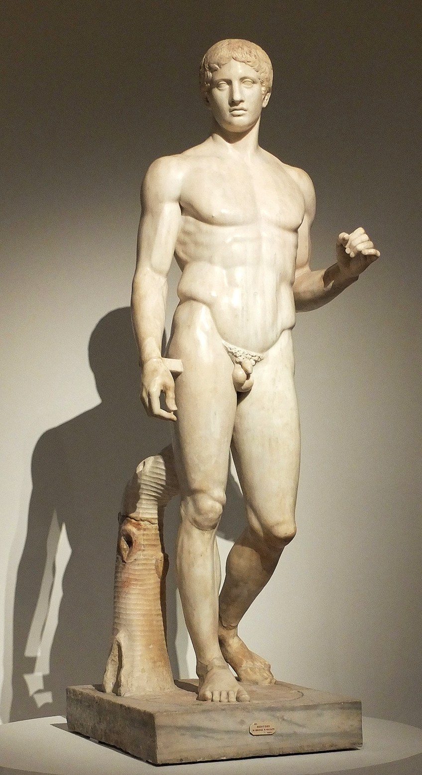 Doryphoros, Polykleitos, Year c. 440 BCE, Marble