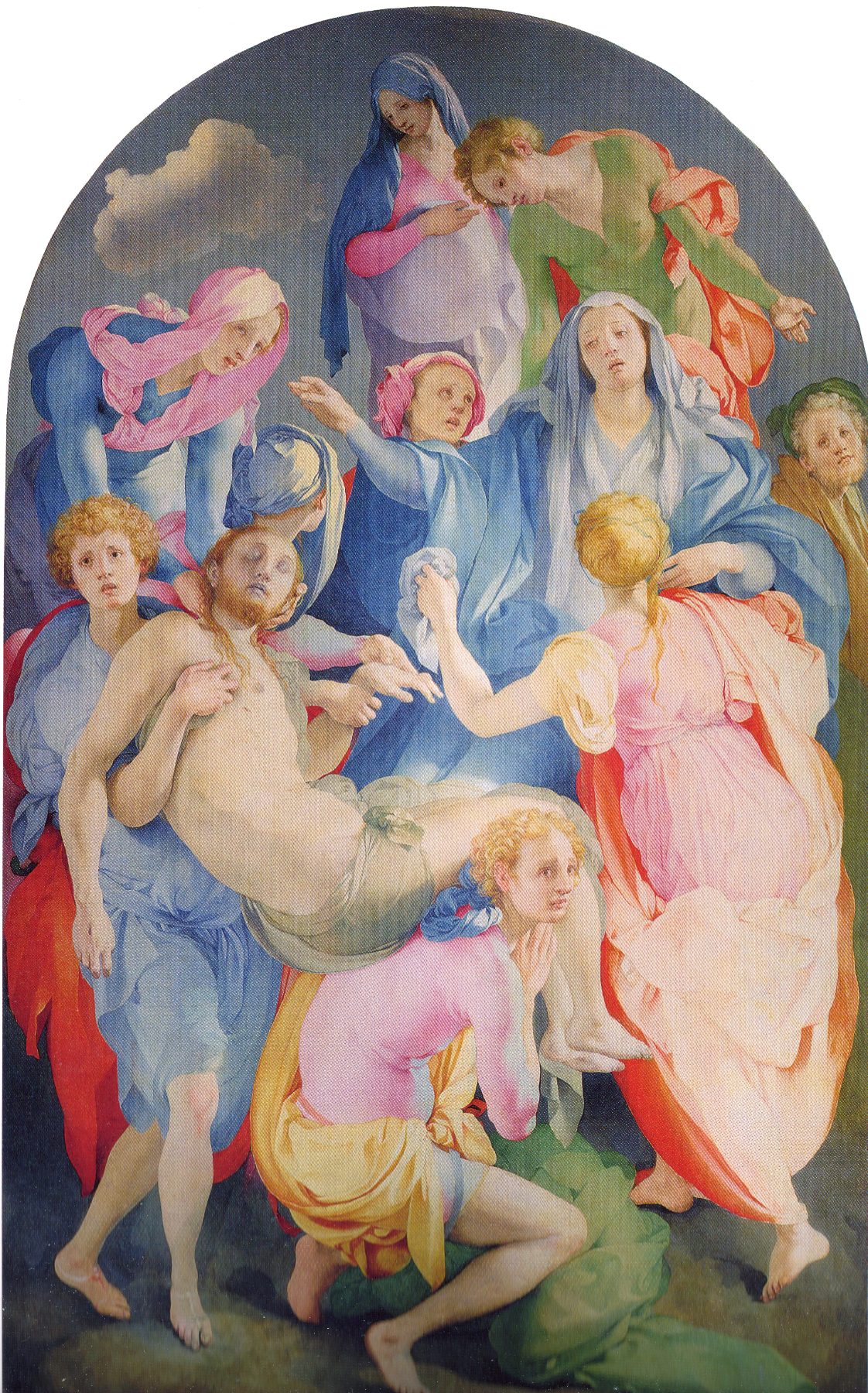 The Deposition from the Cross, Jacopo Pontormo, c. 1525–1528, Tempera on wood