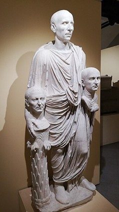 Togatus Barberini, by an unknown Roman artist, 1st century BCE, Marble.