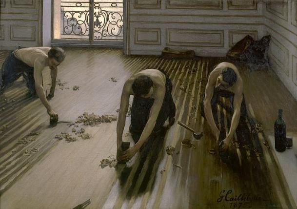 Artwork 3.) The Floor Scrapers, Gustave Caillebotte, 1875, Oil on Canvas